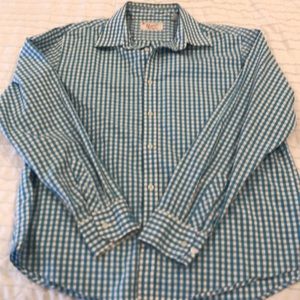 Men’s Classic Penguin Button-down shirt in blue gingham